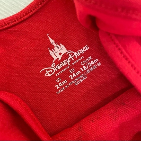 DISNEY Parks Red Minnie Mouse Dress Short Sleeve - 24 Month - Picture 7 of 9
